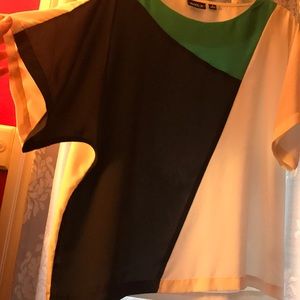Color block blouse